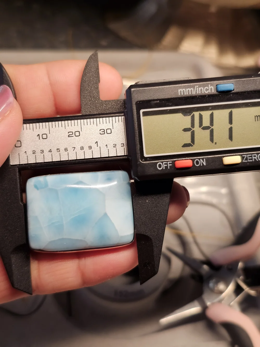NEW AAA GRADE Larimar Ring 925ss
